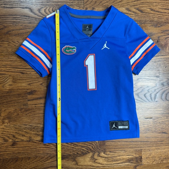 Jordan Kids Royal Blue Florida Gators #1 Football Game Jersey Size 4T - Picture 9 of 13